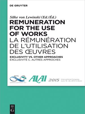 cover image of Remuneration for the Use of Works